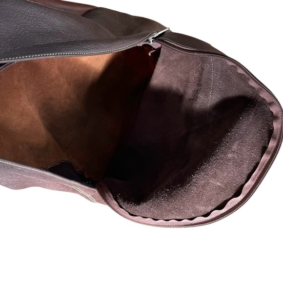 Roots Dark Brown Leather Backpack - Picture 11 of 13